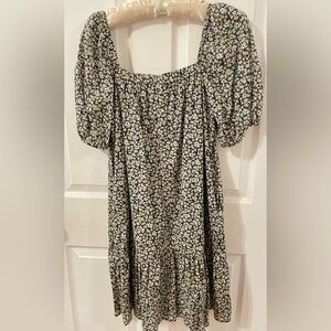 Uniqlo Black Floral Skirt